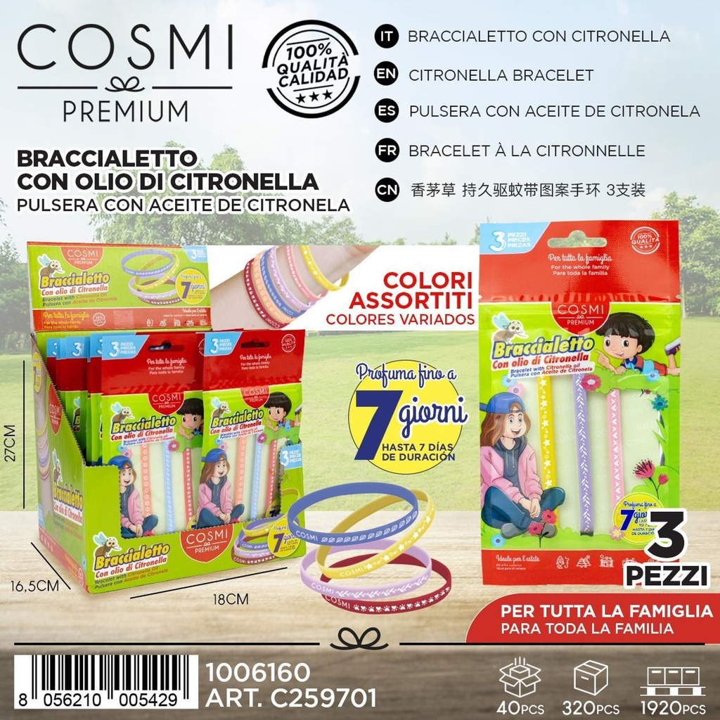 Brazo perfumado con citronela bande 3piezas - Accesorios de aromaterapia