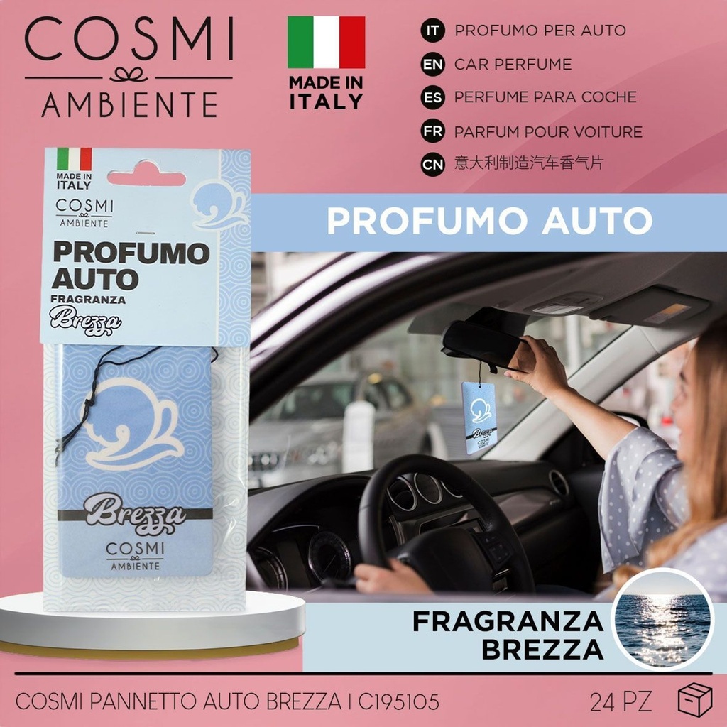Aromatizador para auto rectangular brisa fresca 