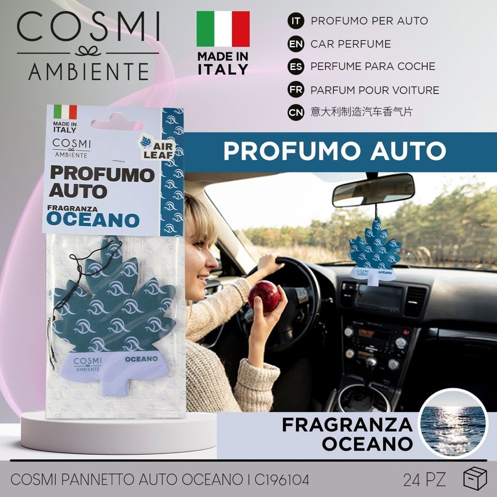Aromatizador para auto aroma océano 