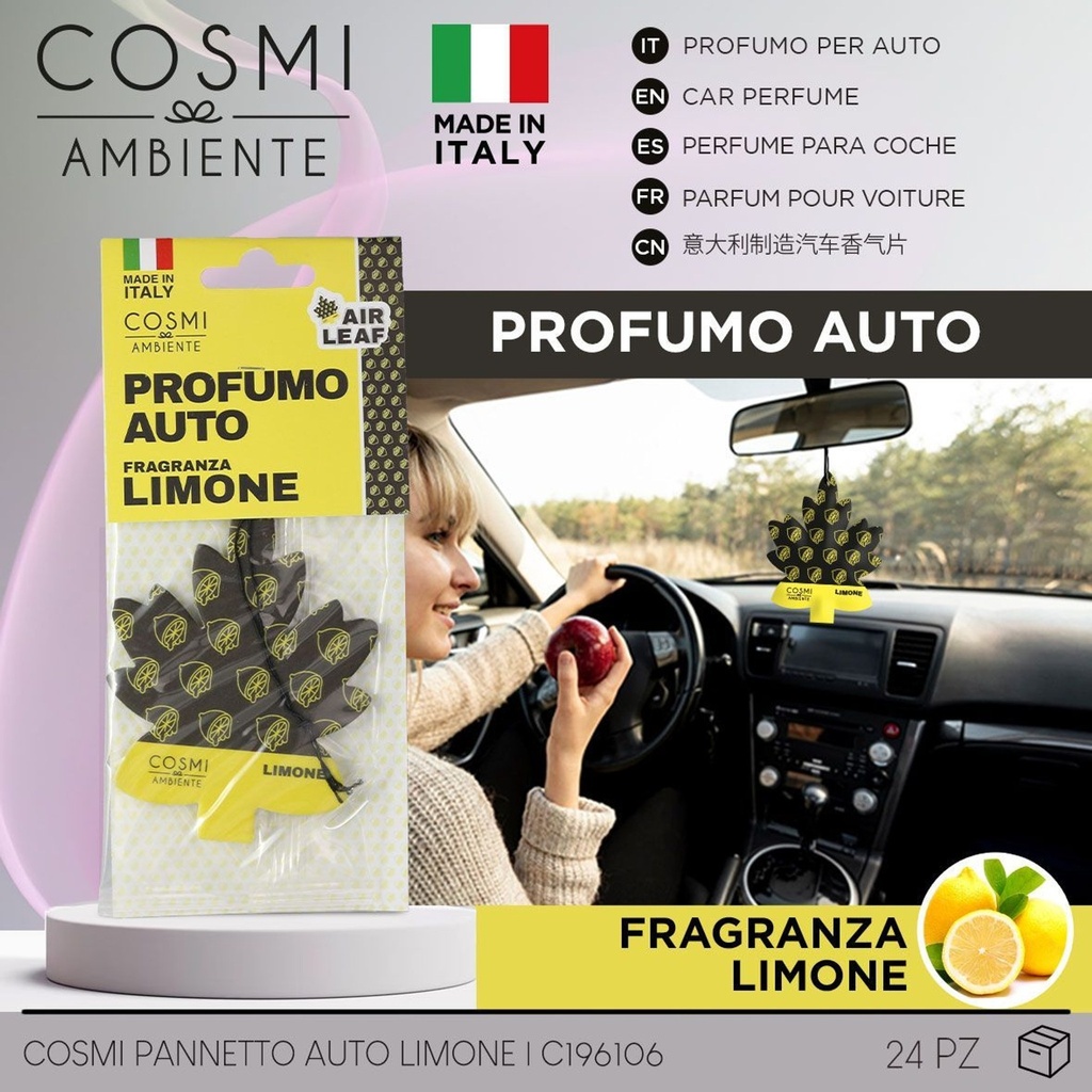 Aromatizador para auto aroma limón 