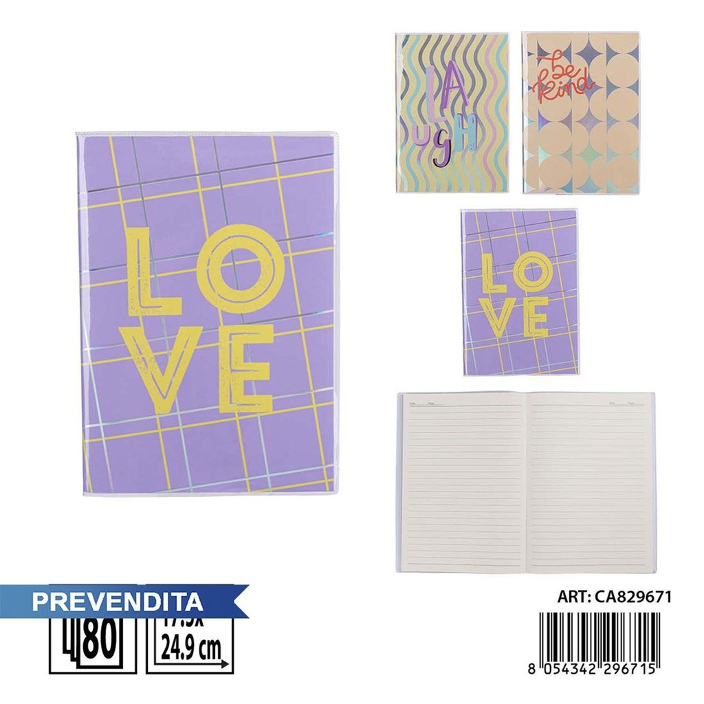 Carnet pastel B5 17.5x24.9 cm 80FF - Papelería y cuadernos