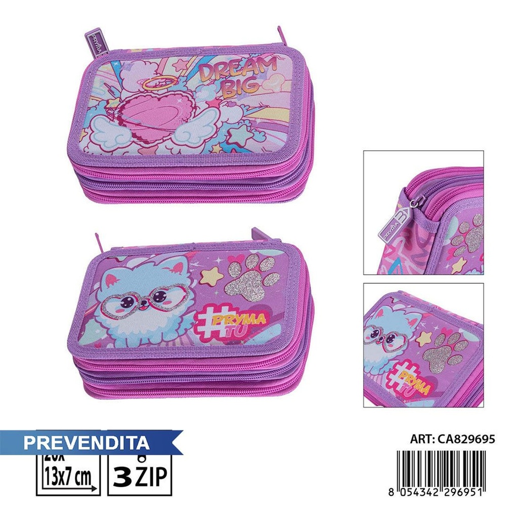 Estuche de 3 capas 20x13x7 cm - Accesorios para niños