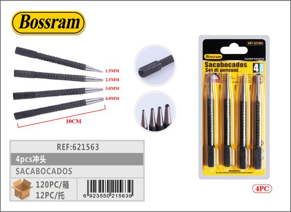 Set de sacabocados 4pcs (1.5/2.5/3/4mm)