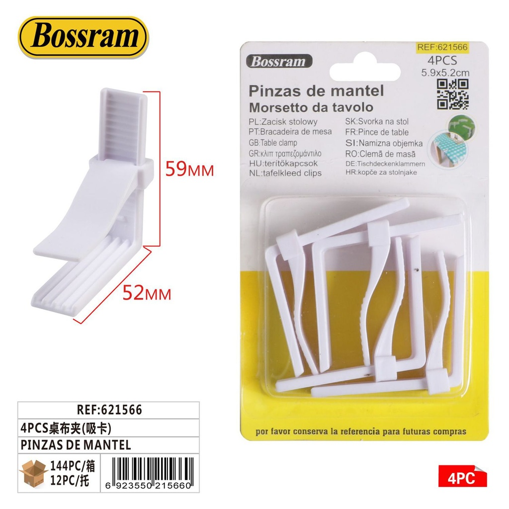 Pinzas de mantel 4pcs para sujeción en mesas