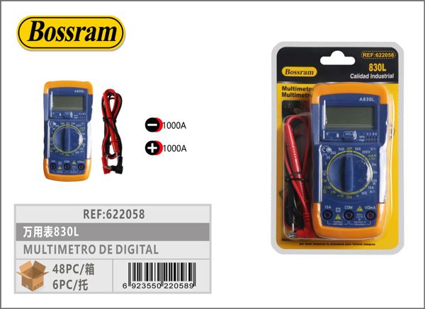 Multímetro digital 830L para mediciones eléctricas