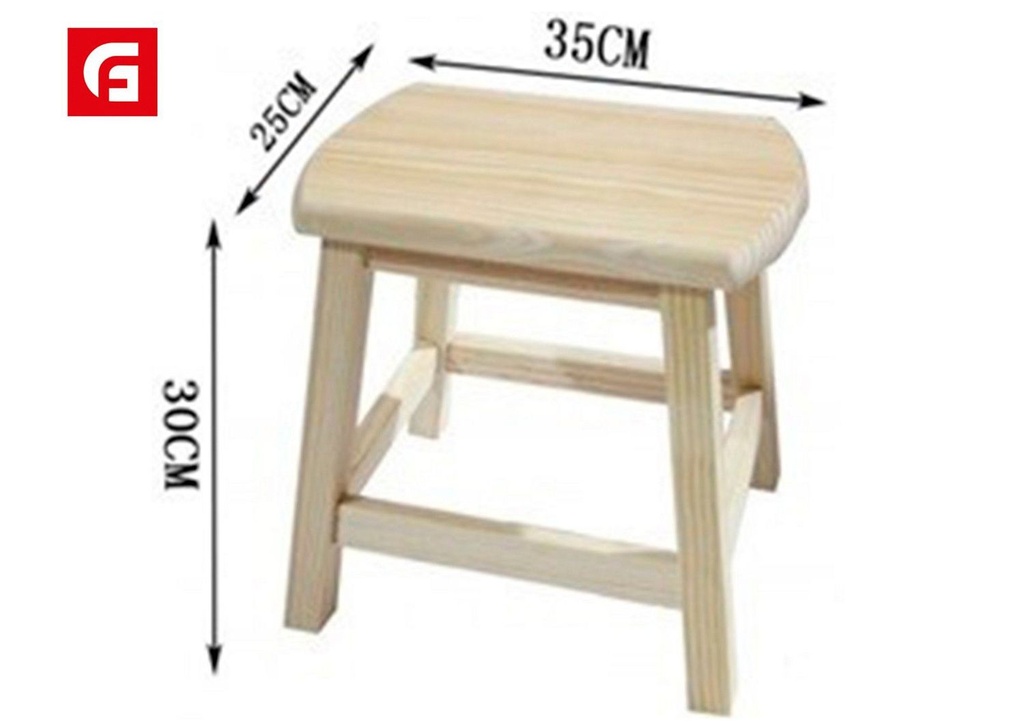 Banco ovalado 25x35x30 cm - Mobiliario decorativo