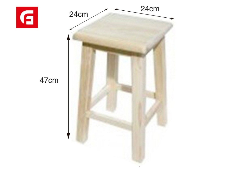 Banco económico 47x24x24 cm - Muebles decorativos