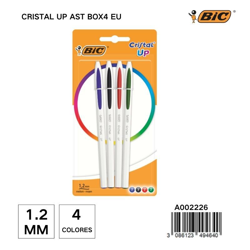 BIC bolígrafo 1.2mm 4 unidades - Material de papelería