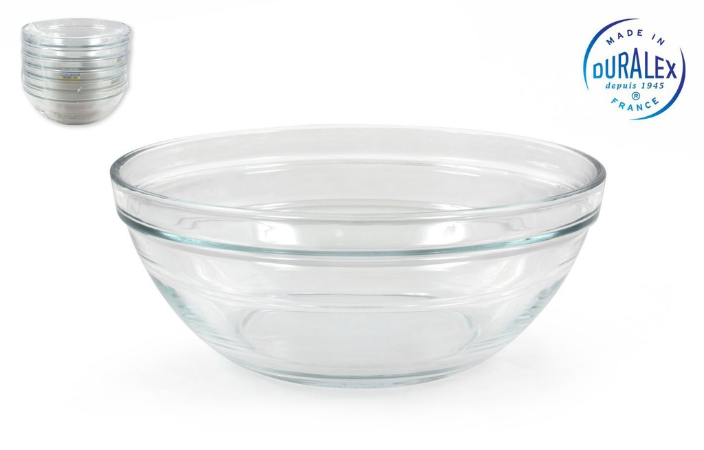 Ensaladera de vidrio LYS apilable 20 cm - Vidrio y cerámica