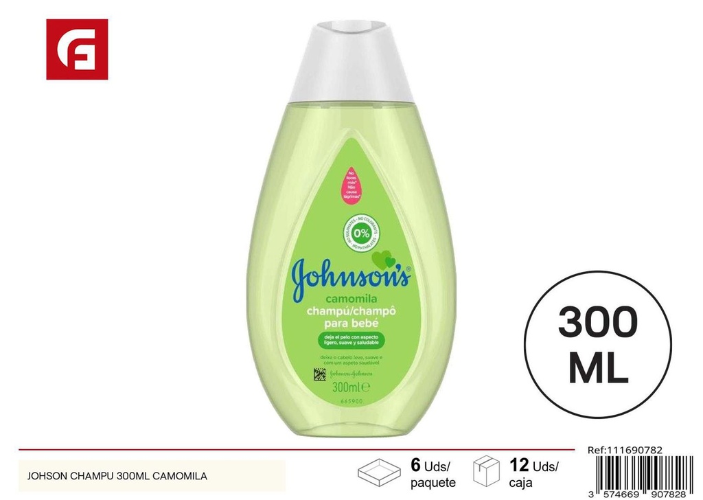 Champú Johnson 300ml con camomila para cuidado del cabello