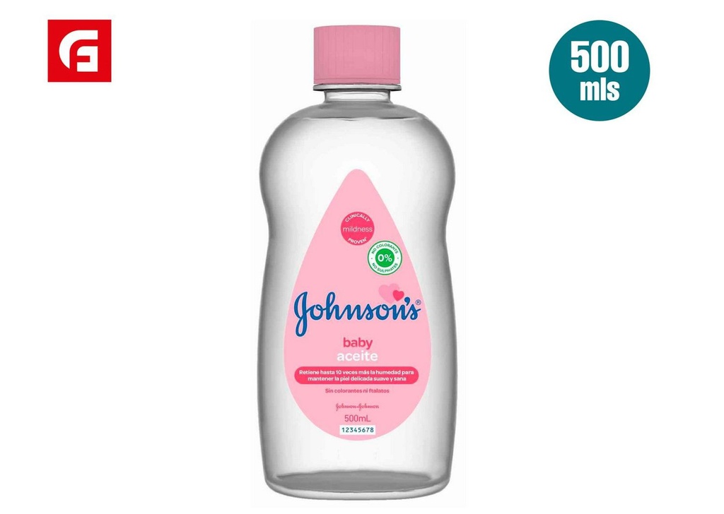 Aceite para bebés Johnson 500ml rosa