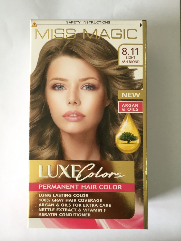 Miss Magic 8.11 rubio ceniza claro tinte para cabello