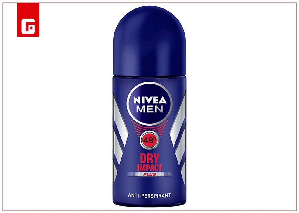 Desodorante Nivea roll-on 50ml para hombres azul dry impact