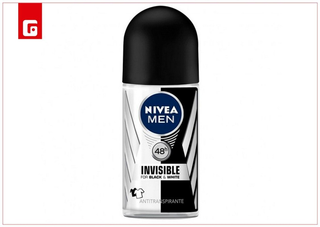 Nivea desodorante roll-on 50ml Men Invisible para higiene personal