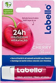 Protector labial Liposan Cherry Shine 4.8g para cuidado de labios