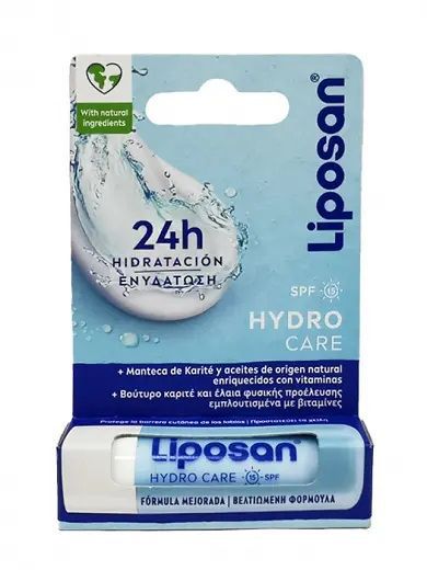 Protector labial Liposan Hydro Care F15 4.8g para hidratación