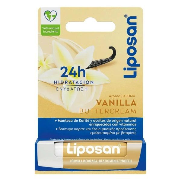 Protector labial Liposan vainilla 4.8g para cuidado de labios