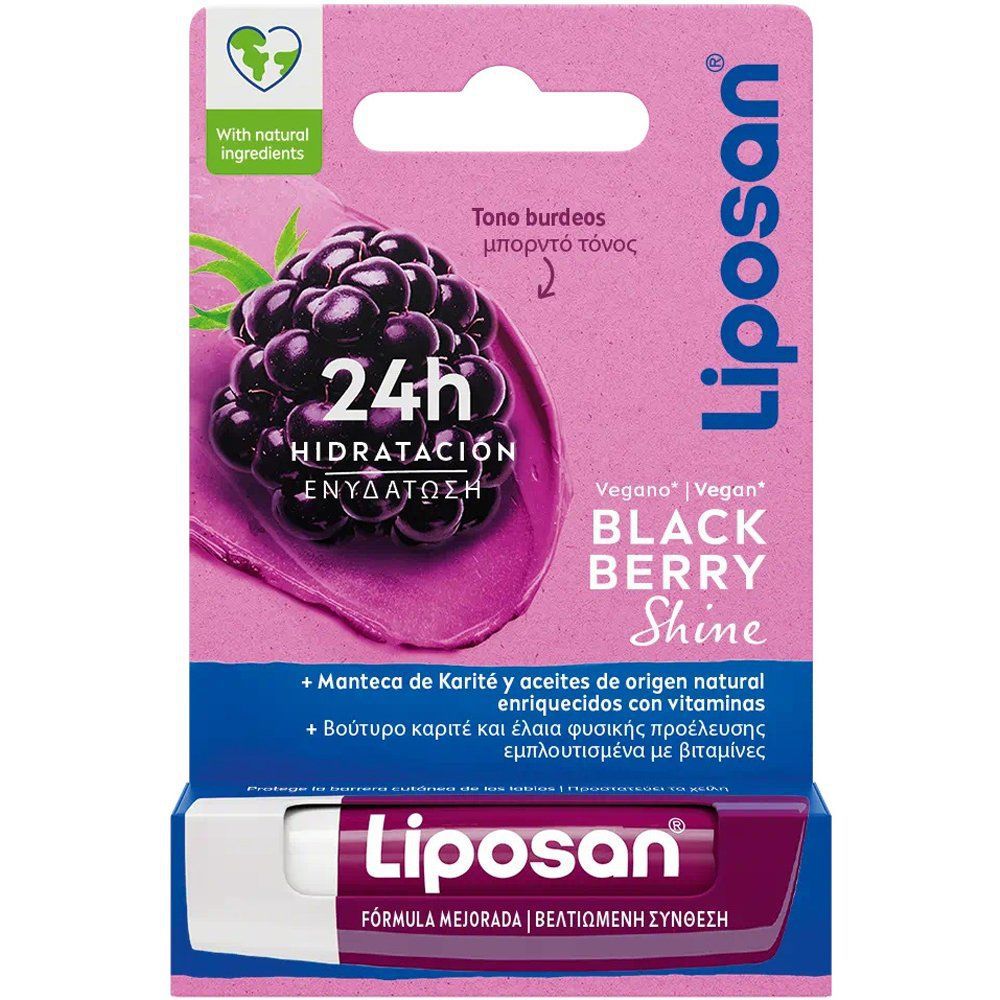 Protector labial Liposan Blackberry Shine 4.8g