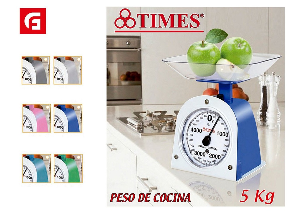 Peso de cocina 5kg para medir ingredientes