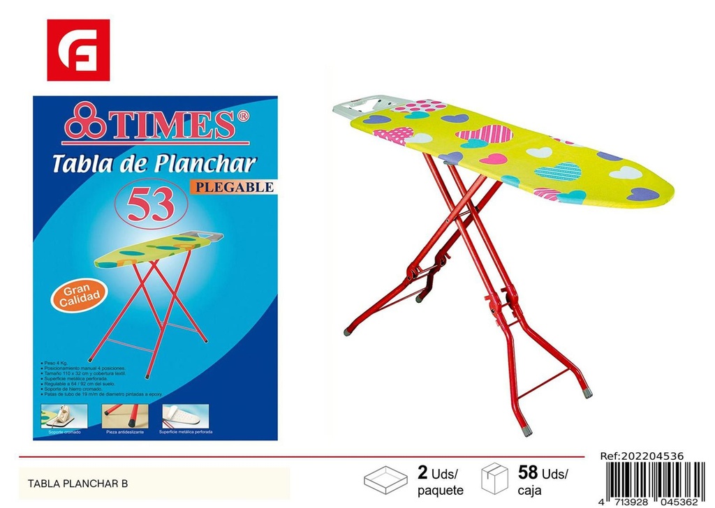 Tabla de planchar B - Accesorios de limpieza y planchado