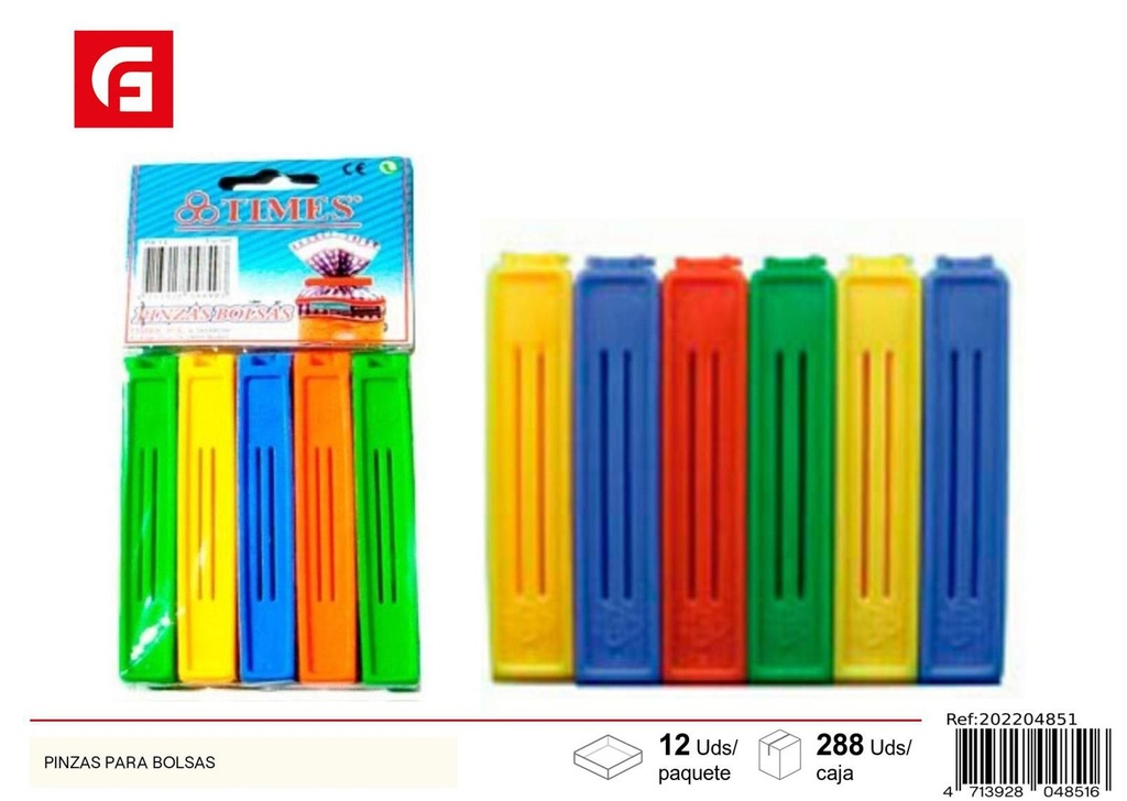 Pinzab para bolsas - Accesorios de limpieza y organización