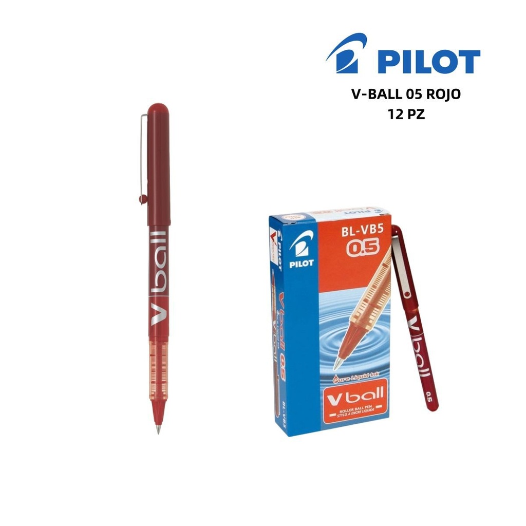 Bolígrafo de tinta líquida Pilot 0.5mm rojo