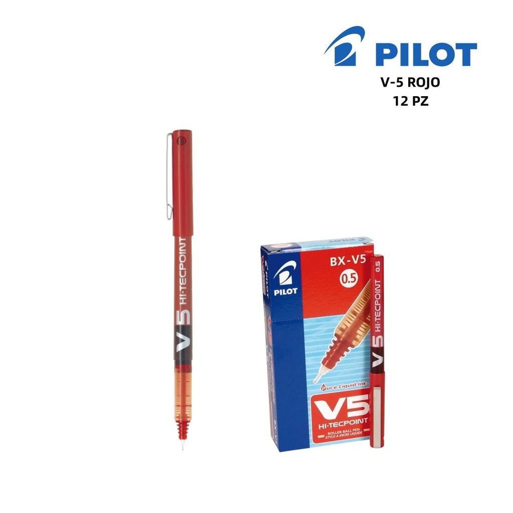 Pilot bolígrafo de punta fina 0.5mm rojo