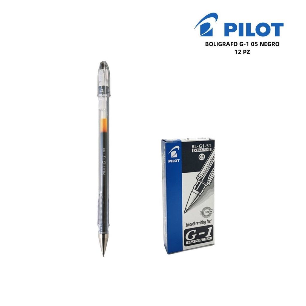 Bolígrafo Pilot G-1 0.5mm negro escritura precisa