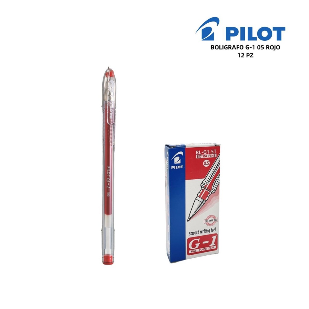 Bolígrafo Pilot G-1 0.5 mm rojo