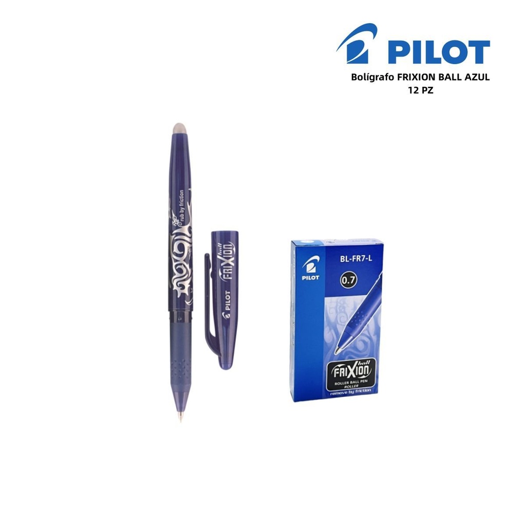 **Lapicero borrable 0.7 mm azul** - Papelería de marca