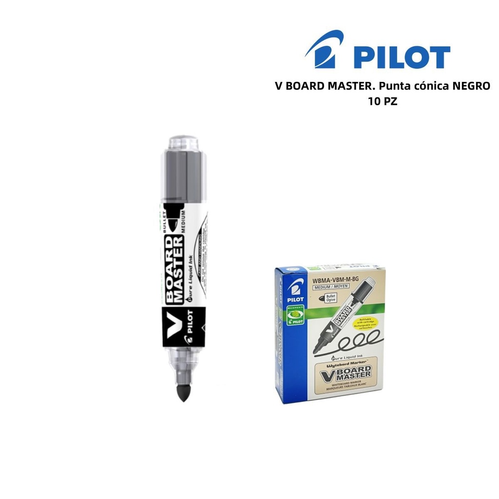 Rotulador de pizarra Pilot V Board Master punta cónica negro