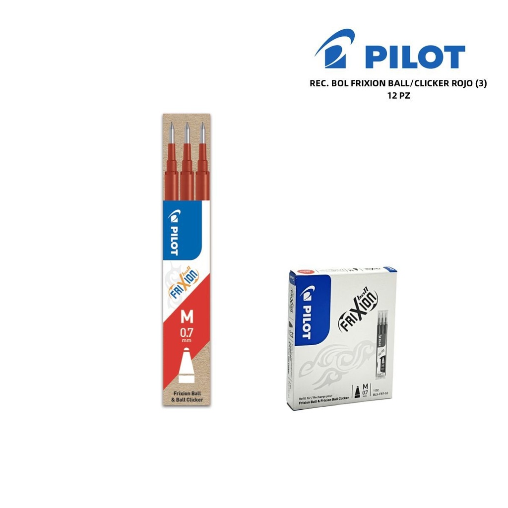 Recambio Frixion rojo para bolígrafos Pilot