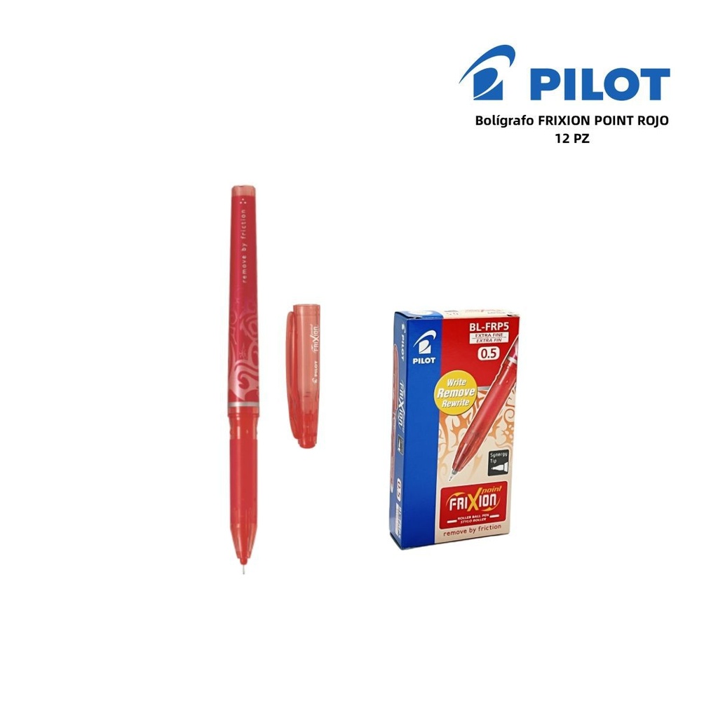 Bolígrafo Pilot Frixion Point 0.5mm rojo