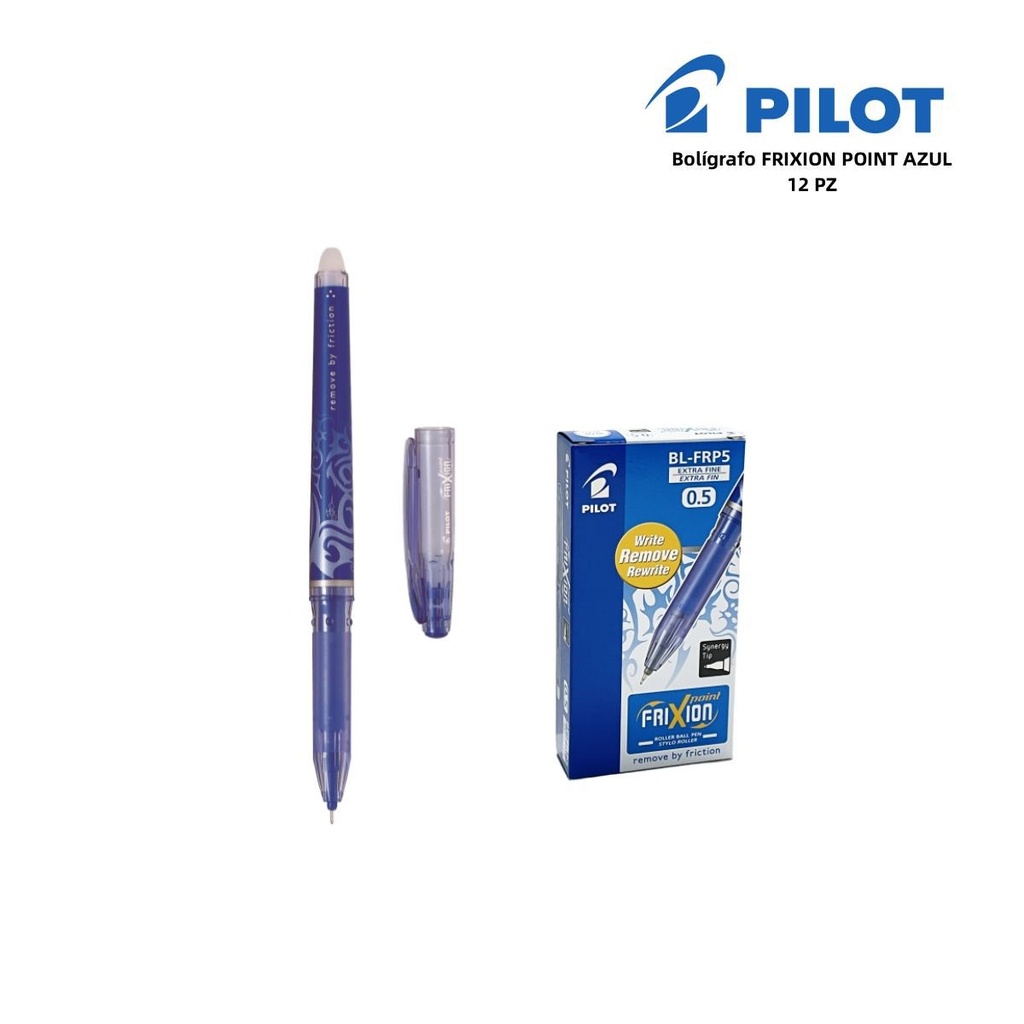 Pilot bolígrafo borrable Frixion Point azul 0.5mm