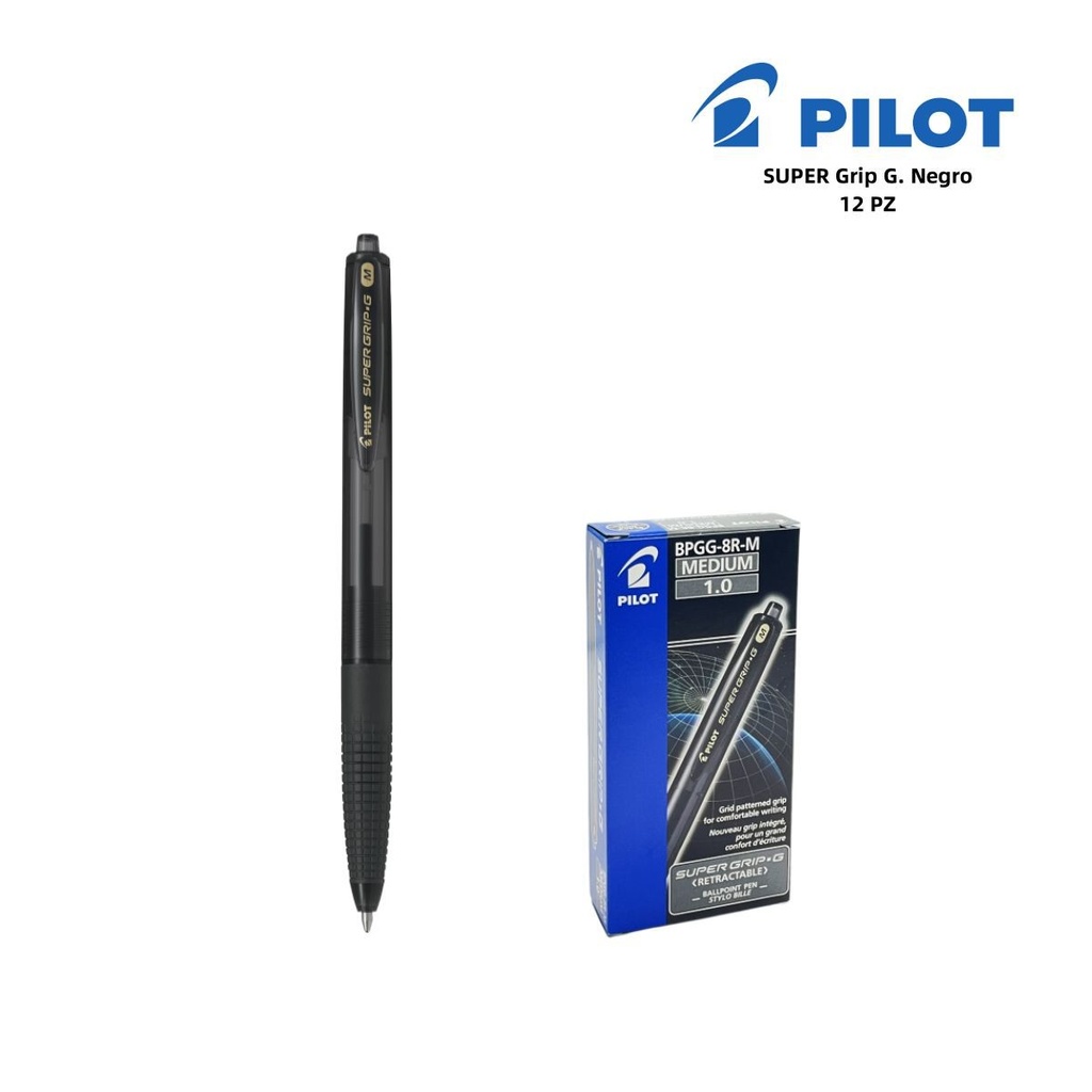 Bolígrafo Pilot Super Grip 1mm negro