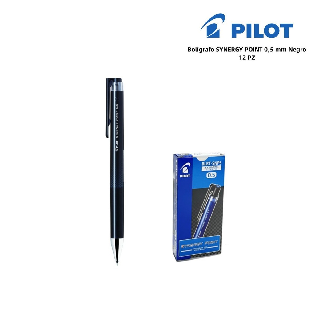Bolígrafo Pilot Synergy Point 0,5 mm negro - Material de papelería