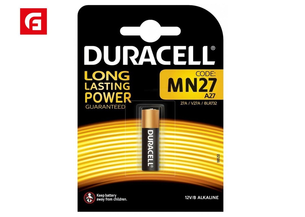 Pila alcalina MN27 12v Duracell para electrónica