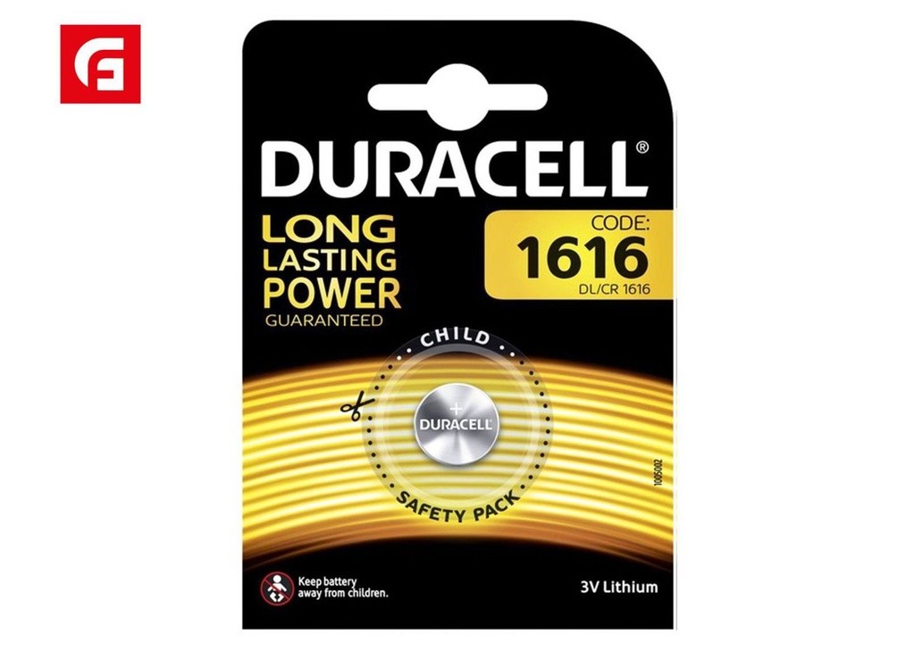 Pila botón litio CR1616 DURACELL blister 1 - Electrónica