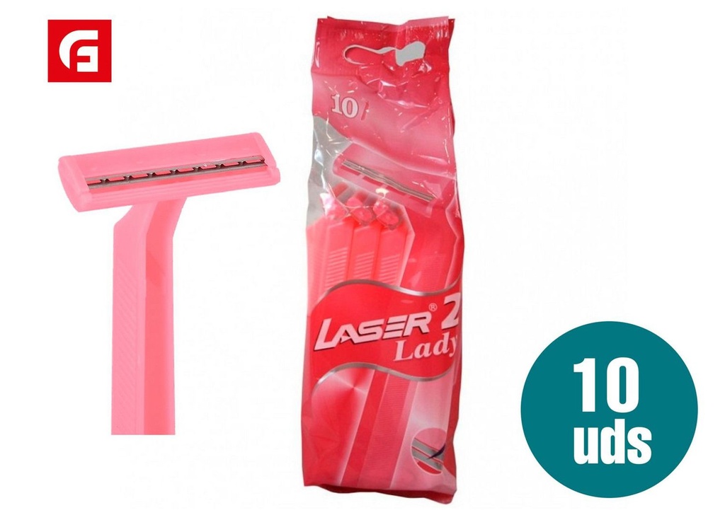 Maquinilla de afeitar desechable Laser Lady 2 para mujeres