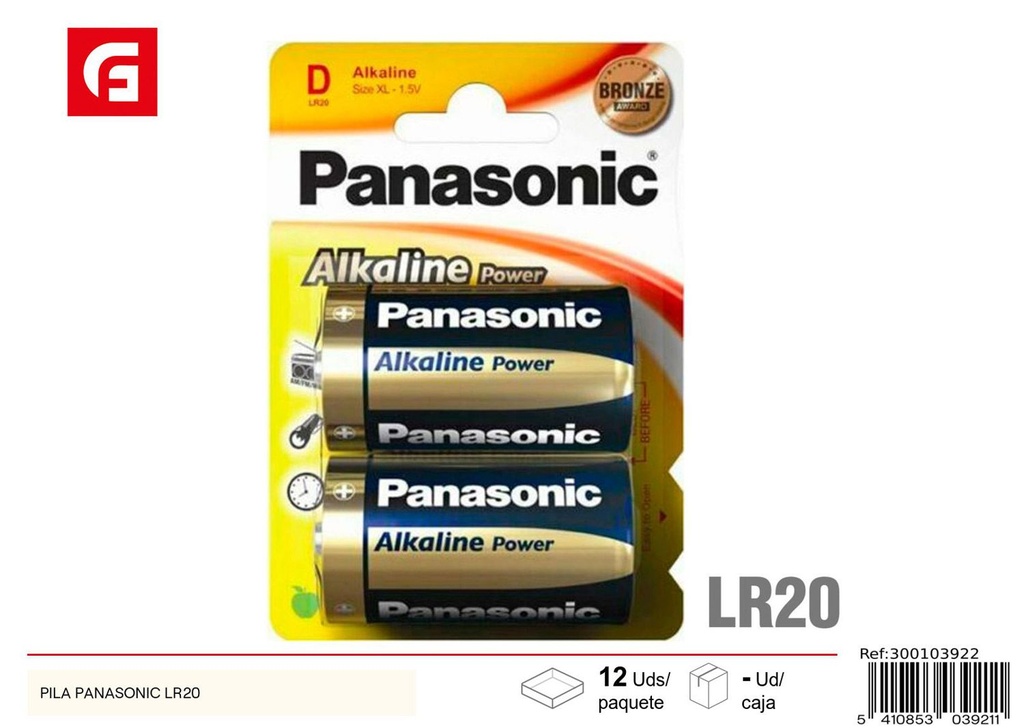 Pila Panasonic LR20