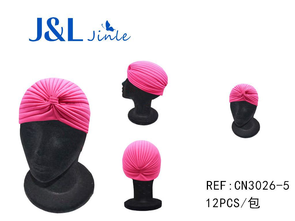 Turbante de pelo rosa fucsia para moda y estilo