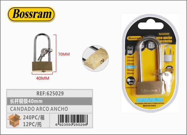 Candado arco ancho 40mm para seguridad