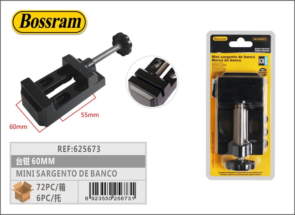 Mini sargento de banco 6cm herramienta de sujeción