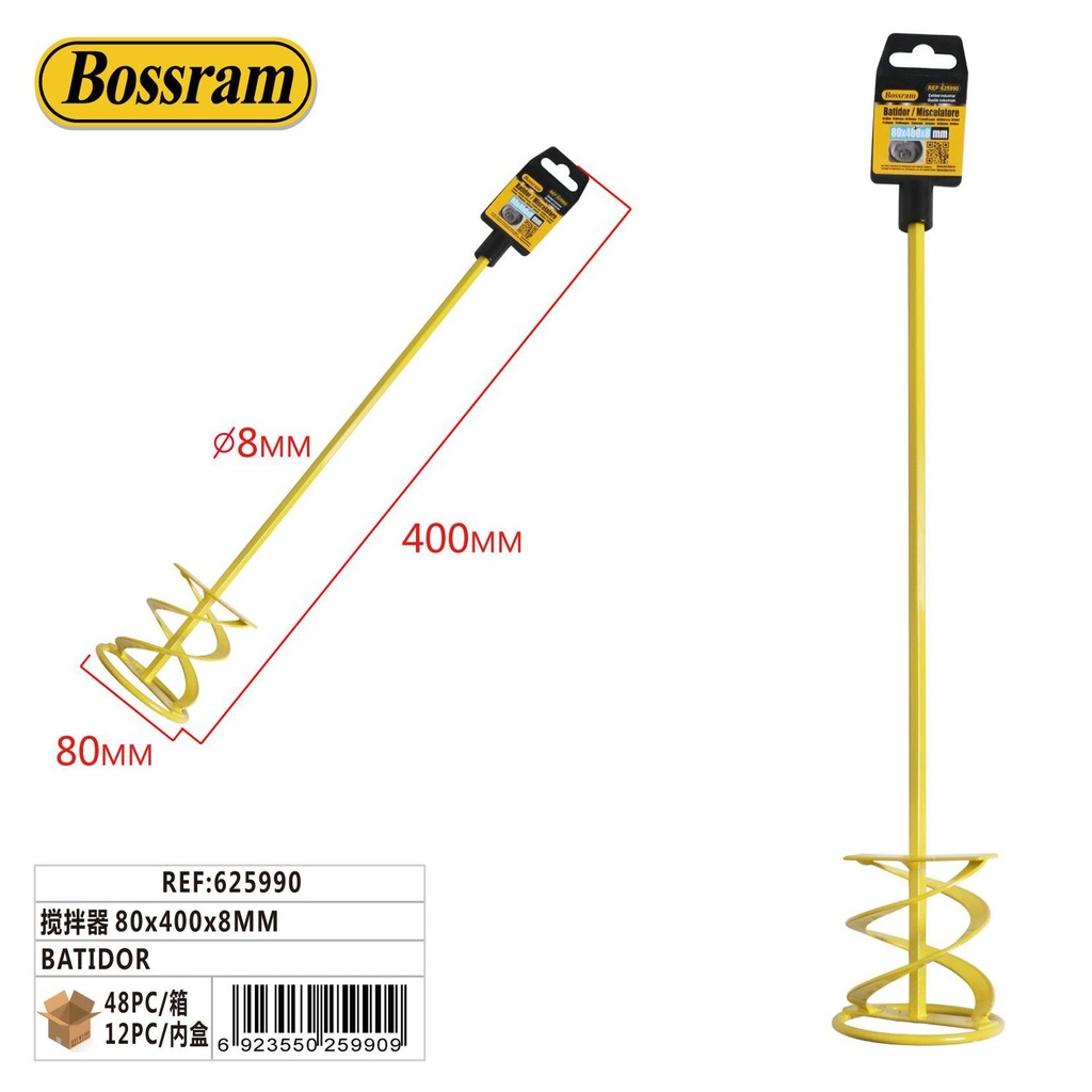 Batidora de cemento 80x400x8mm