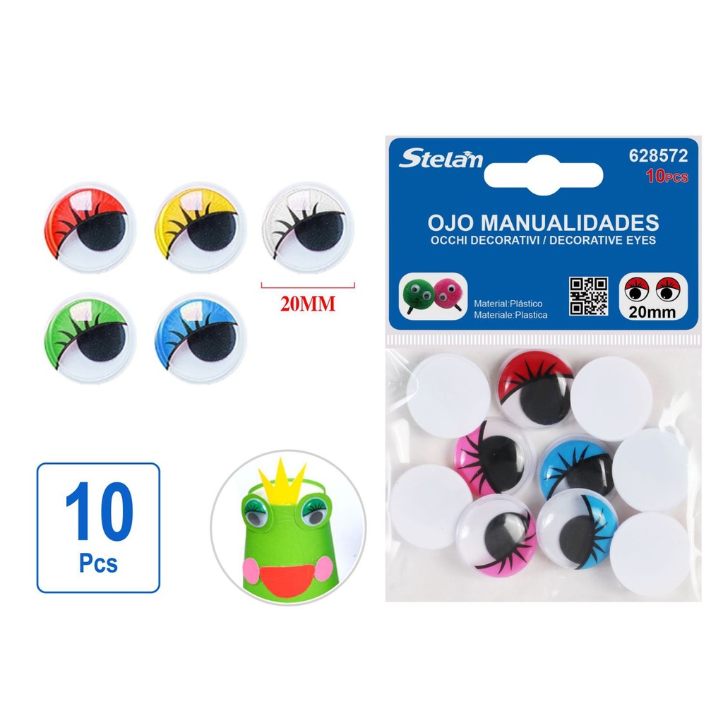 Ojos para manualidades 10pcs 20mm