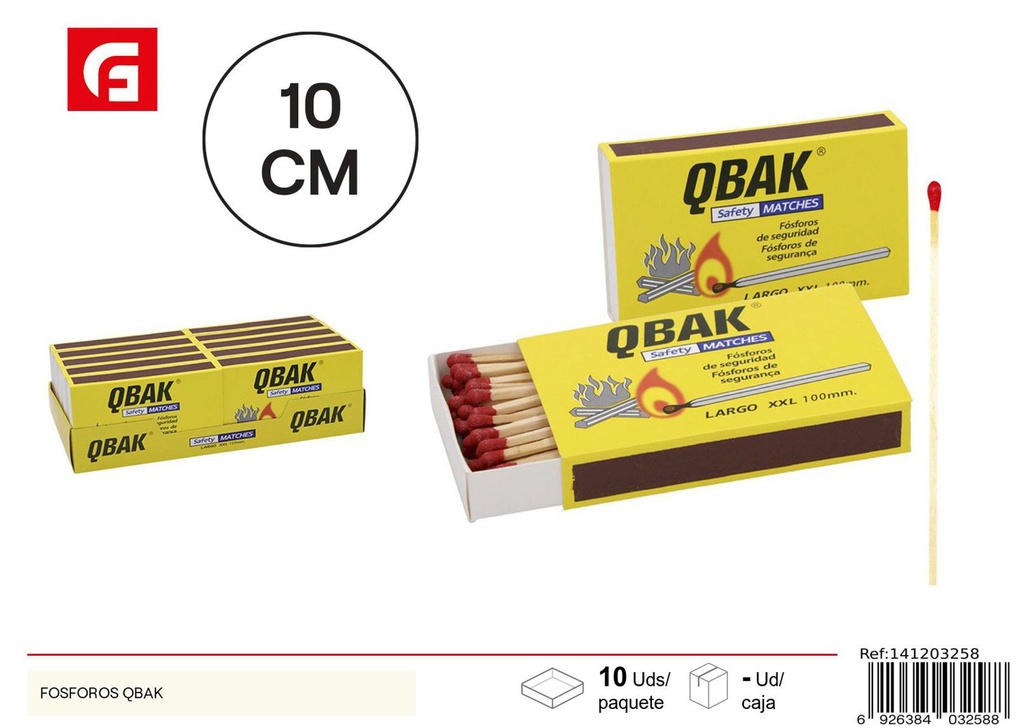 Fósforo QBAK JH-0100 para encender fuegos