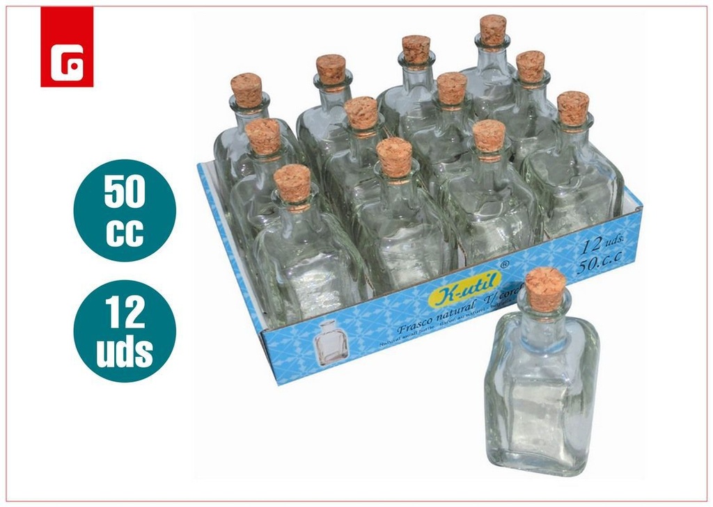  frasco de vidrio de 50 cc - Almacenes de cocina