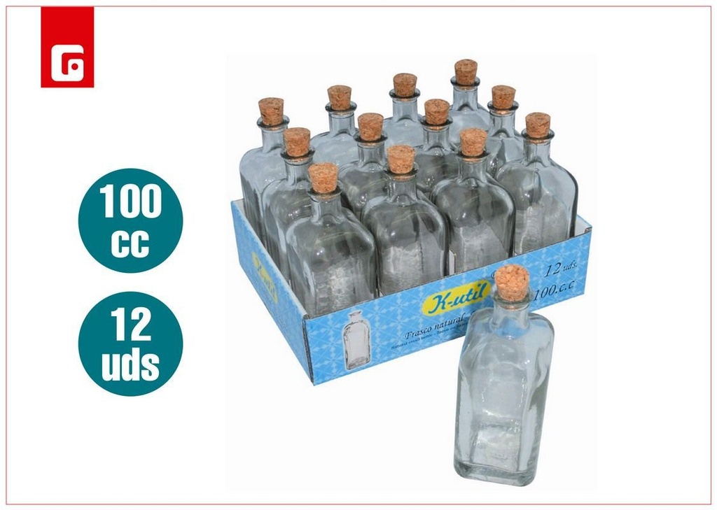 Frasco de vidrio 75 cc - Envases de vidrio para uso diario