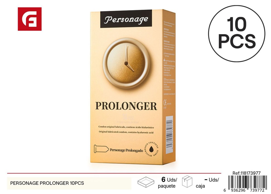 Preservativos Personage Prolonger 10pcs