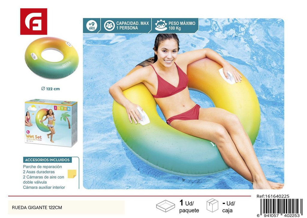 Rueda gigante hinchable 122cm